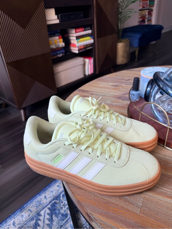 adidas Shoes - adidas women’s Low-Top Sneakers in Light green with Gum Sole